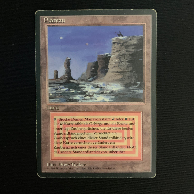 Magic the Gathering Plateau - Foreign Black Bordered - German 