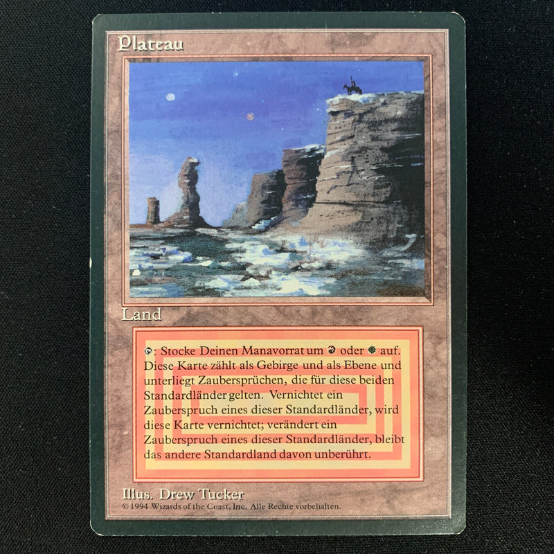 Magic the Gathering Plateau - Foreign Black Bordered - German EX - 24620