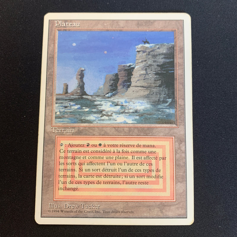 Magic the Gathering Plateau - Foreign White Bordered - French 