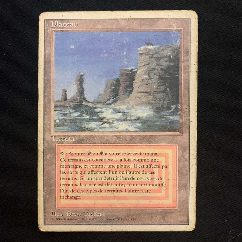 Magic the Gathering Plateau - Foreign White Bordered - French 