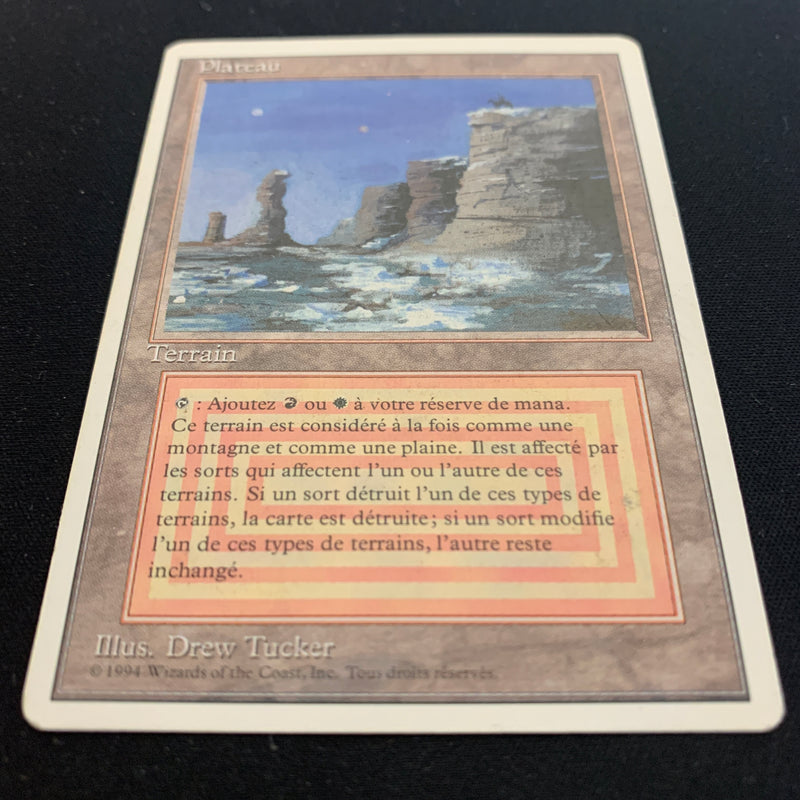 Magic the Gathering Plateau - Foreign White Bordered - French 