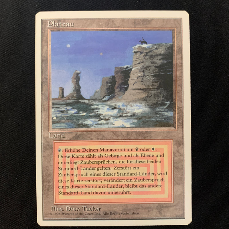 Magic the Gathering Plateau - Foreign White Bordered - German EX - 24508