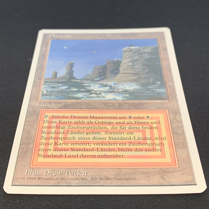 Magic the Gathering Plateau - Foreign White Bordered - German 