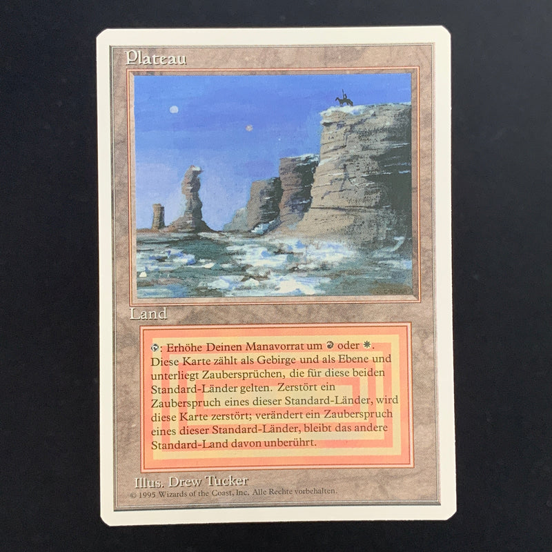 Magic the Gathering Plateau - Foreign White Bordered - German 