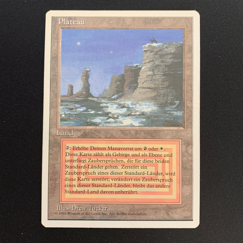 Magic the Gathering Plateau - Foreign White Bordered - German 