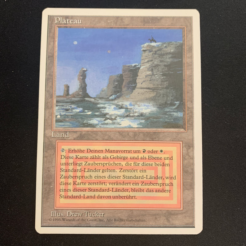 Magic the Gathering Plateau - Foreign White Bordered - German 