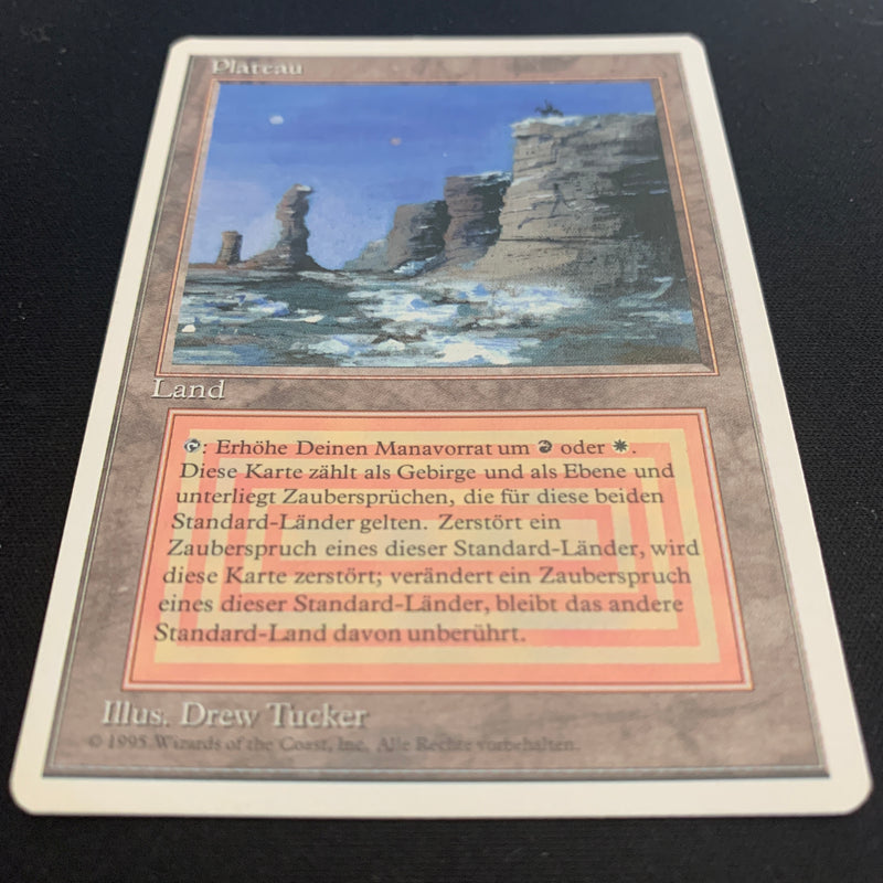 Magic the Gathering Plateau - Foreign White Bordered - German 