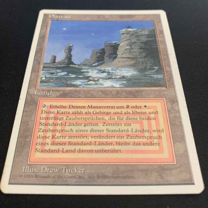 Magic the Gathering Plateau - Foreign White Bordered - German 