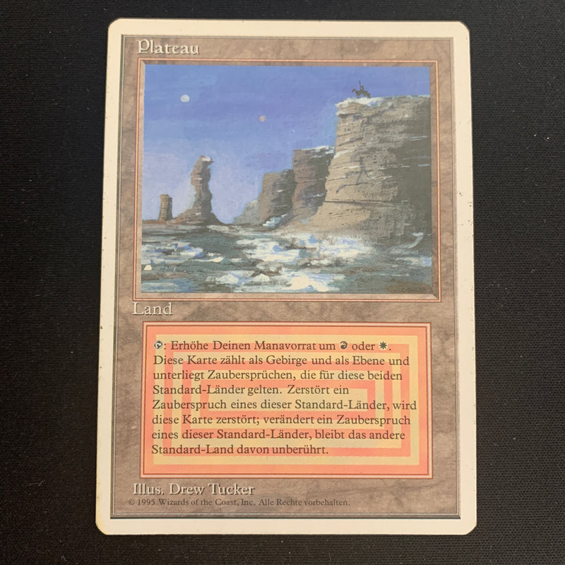 Magic the Gathering Plateau - Foreign White Bordered - German 