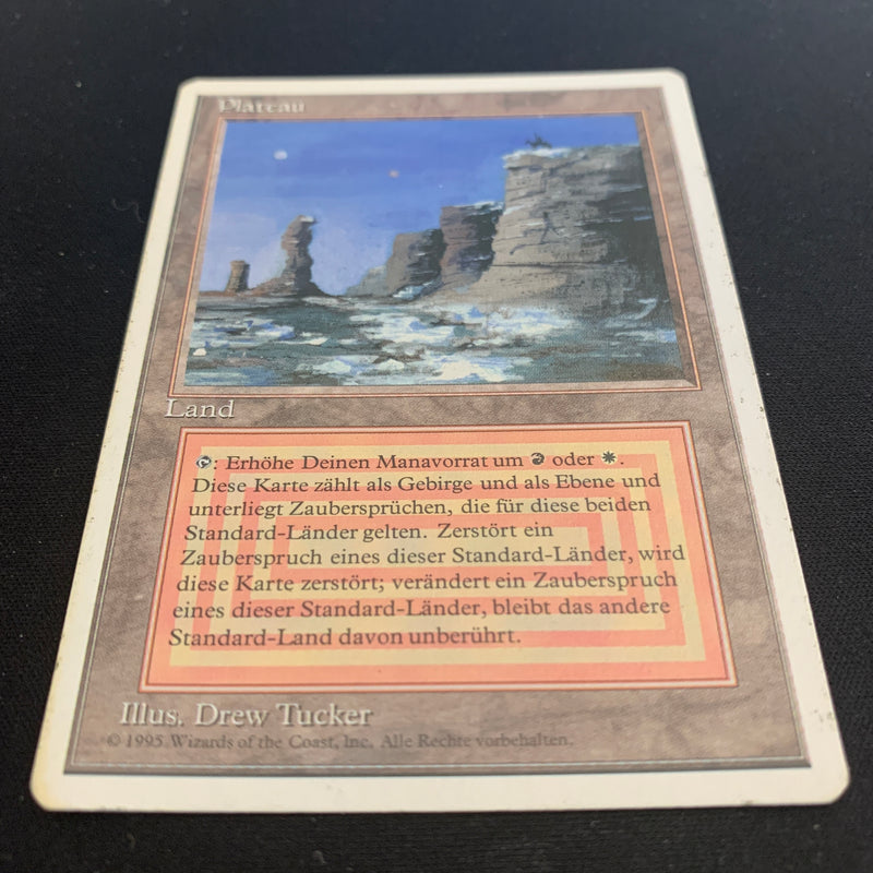 Magic the Gathering Plateau - Foreign White Bordered - German 