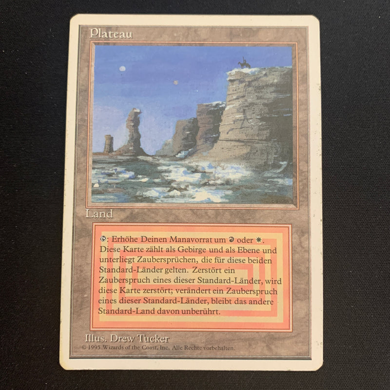 Magic the Gathering Plateau - Foreign White Bordered - German 