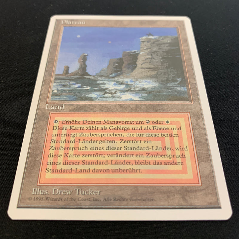 Magic the Gathering Plateau - Foreign White Bordered - German 