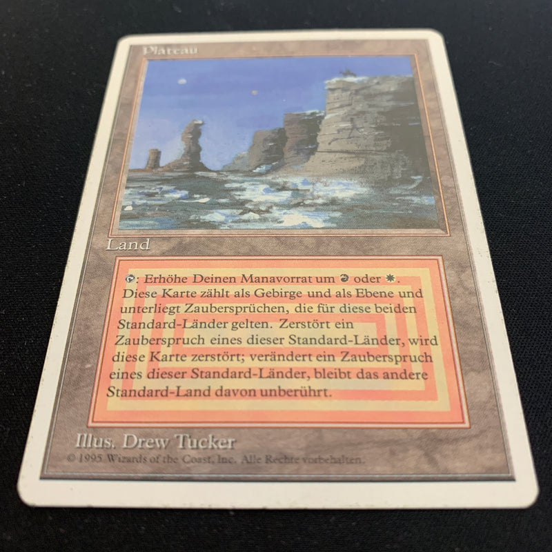 Magic the Gathering Plateau - Foreign White Bordered - German 