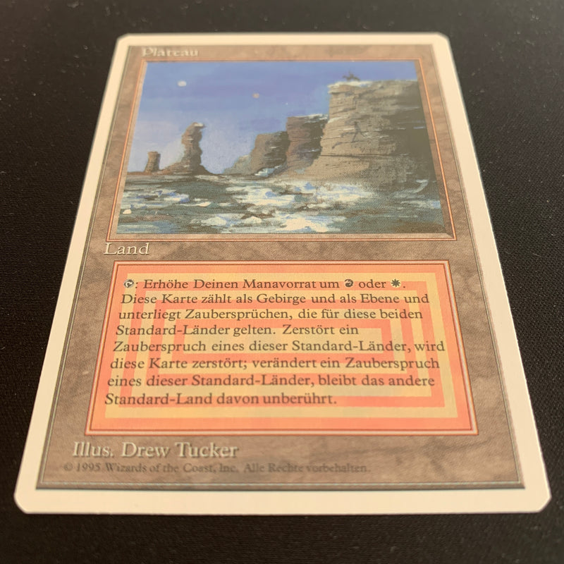 Magic the Gathering Plateau - Foreign White Bordered - German 