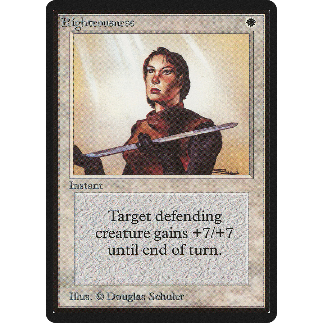 MTG Singles - Righteousness - Beta - NM