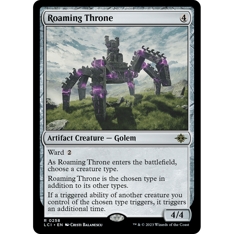 Magic the Gathering Roaming Throne - The Lost Caverns of Ixalan NM