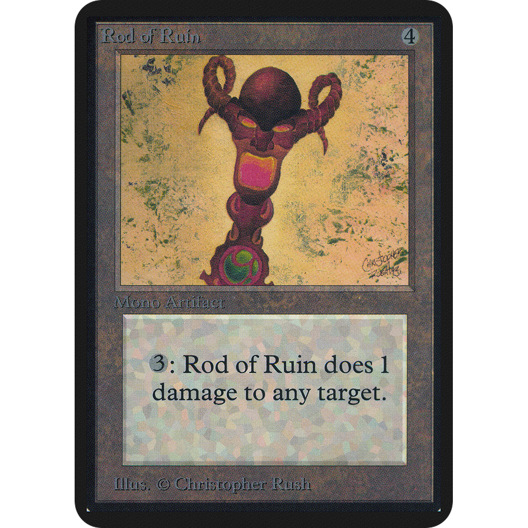 MTG Singles - Rod of Ruin - Alpha - NM