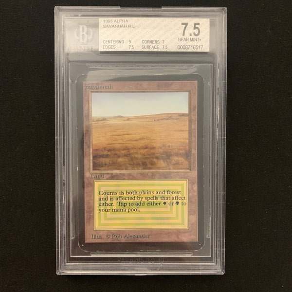 Magic the Gathering Savannah - Alpha BGS 7.5 - 24741