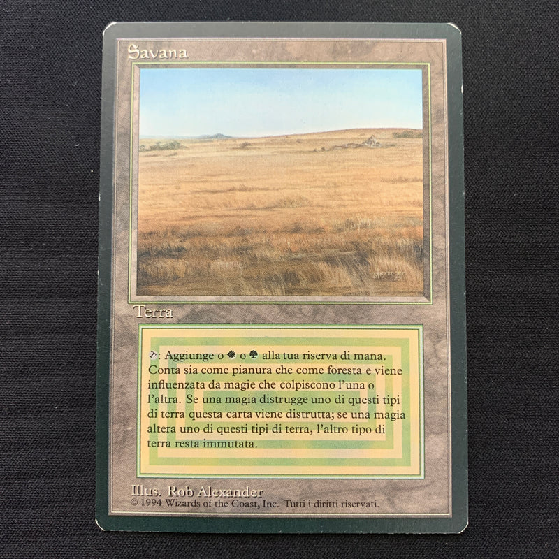 Magic the Gathering Savannah - Foreign Black Bordered - Italian 