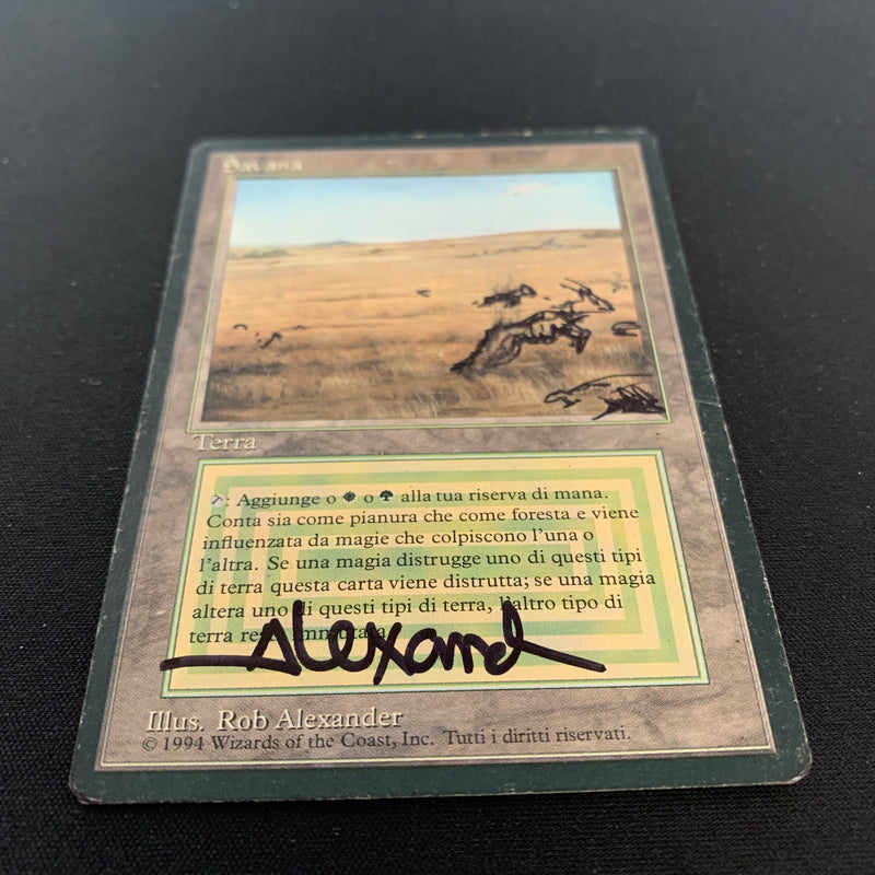 Magic the Gathering Savannah - Foreign Black Bordered - Italian 