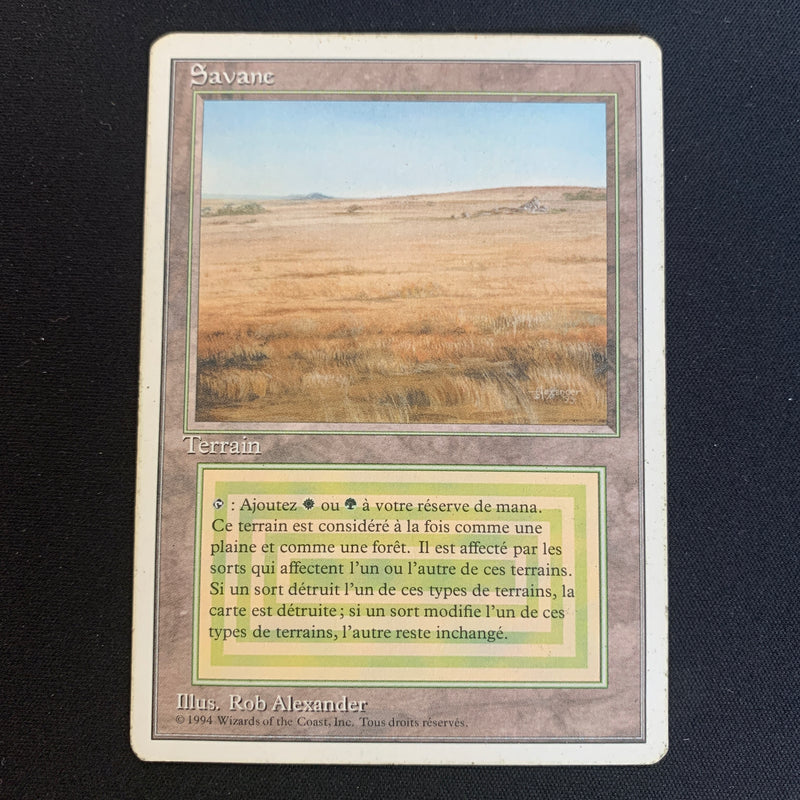 Magic the Gathering Savannah - Foreign White Bordered - French 