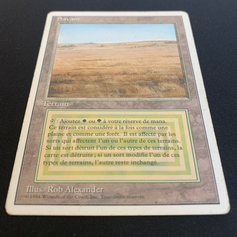 Magic the Gathering Savannah - Foreign White Bordered - French 