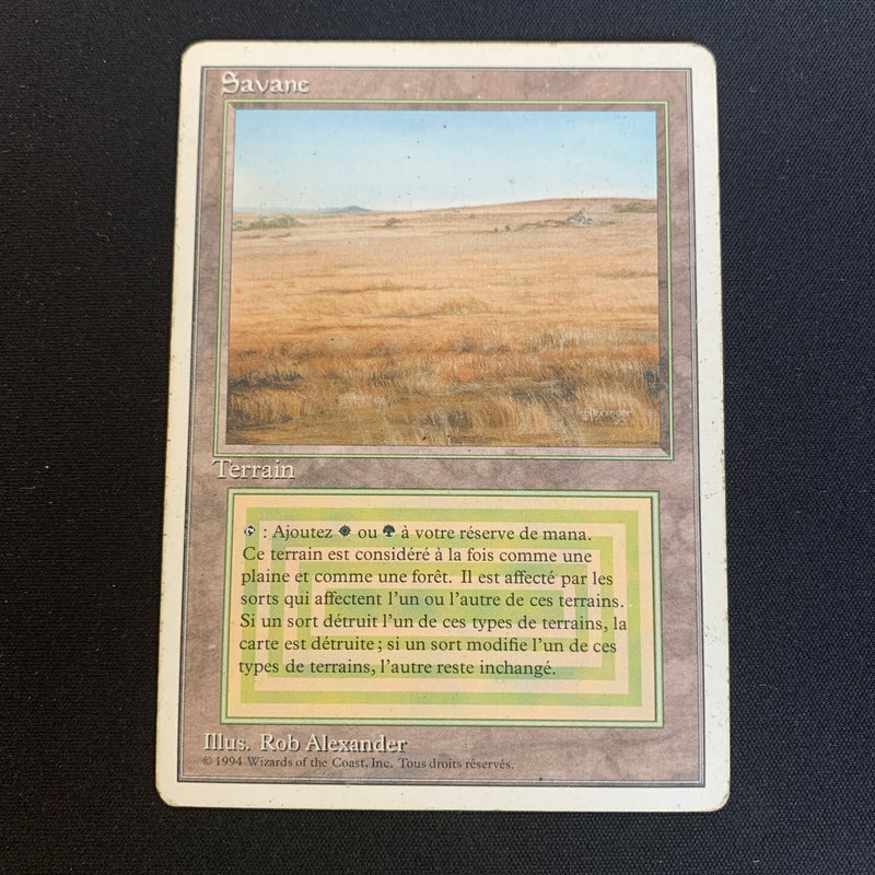 Magic the Gathering Savannah - Foreign White Bordered - French 