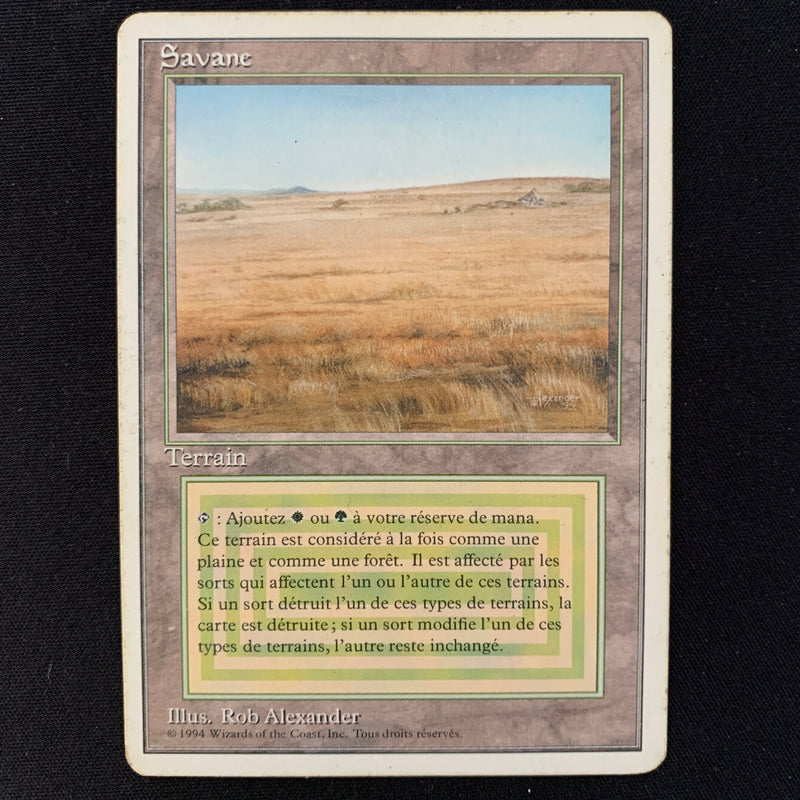 Magic the Gathering Savannah - Foreign White Bordered - French 