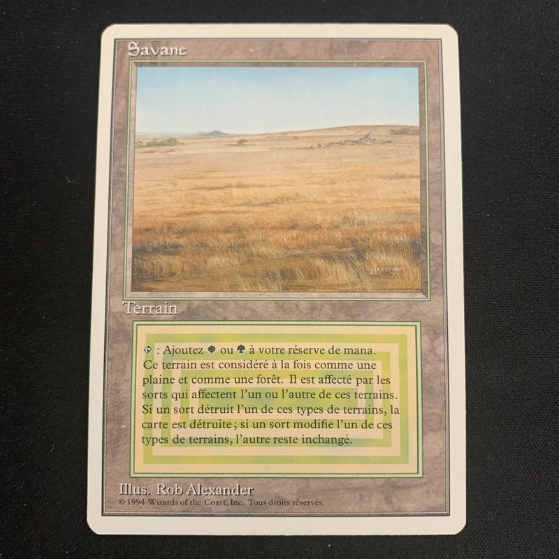 Magic the Gathering Savannah - Foreign White Bordered - French 