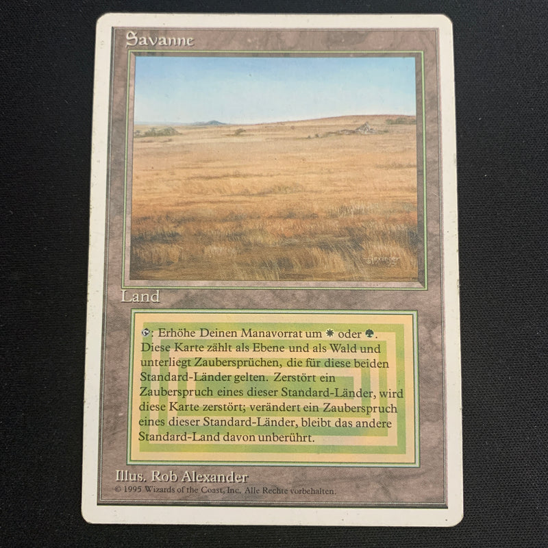 Magic the Gathering Savannah - Foreign White Bordered - German 