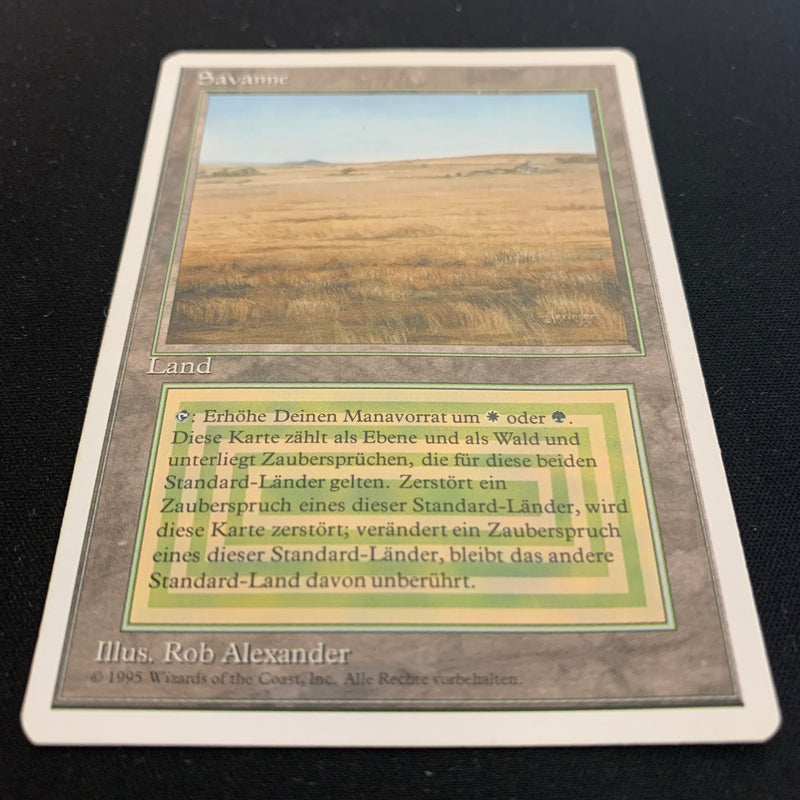 Magic the Gathering Savannah - Foreign White Bordered - German 