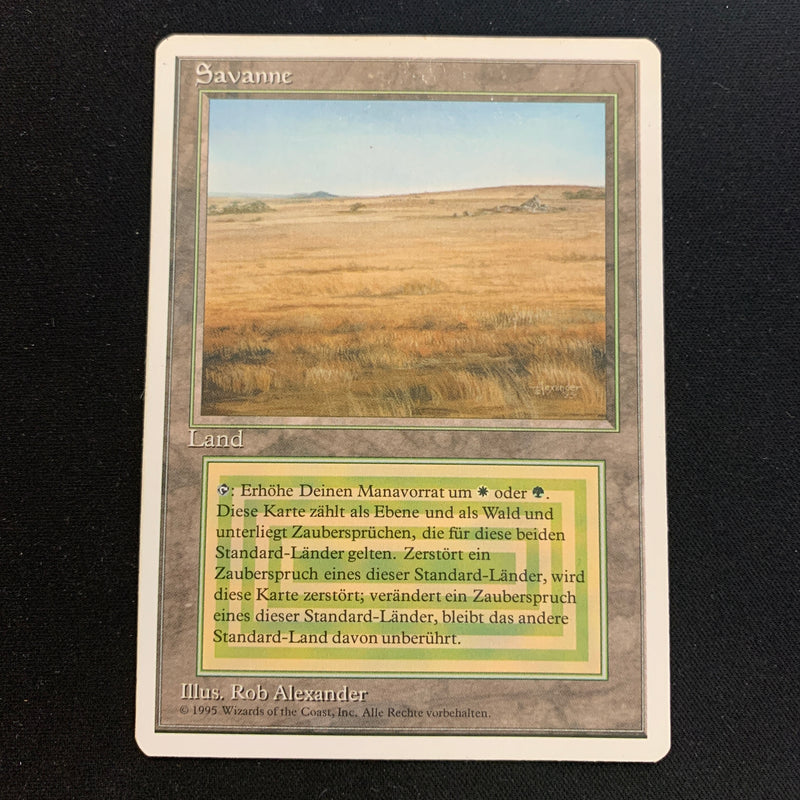 Magic the Gathering Savannah - Foreign White Bordered - German 