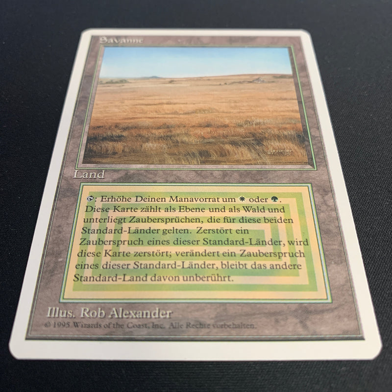 Magic the Gathering Savannah - Foreign White Bordered - German 