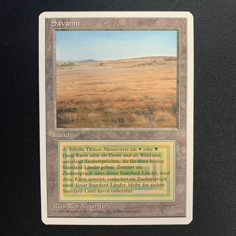 Magic the Gathering Savannah - Foreign White Bordered - German 