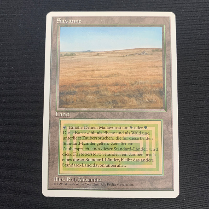 Magic the Gathering Savannah - Foreign White Bordered - German 