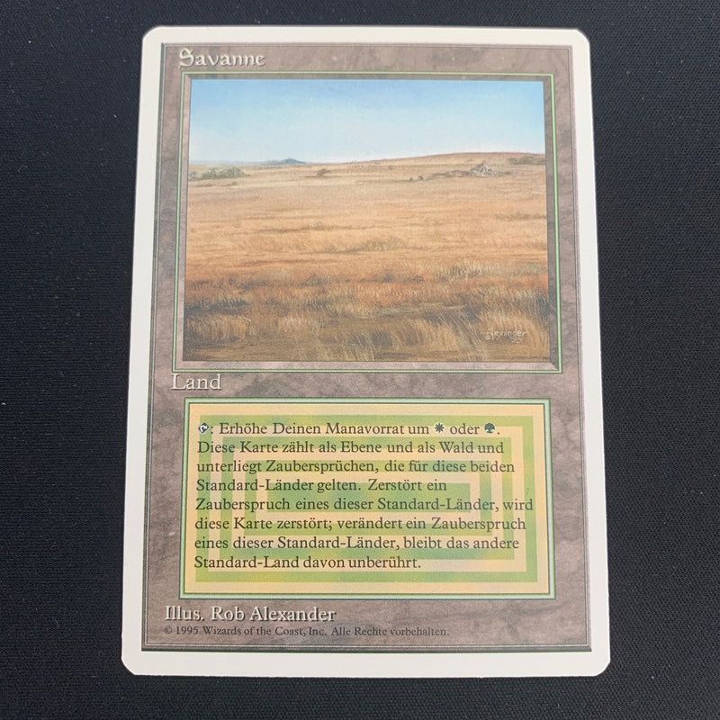 Magic the Gathering Savannah - Foreign White Bordered - German 