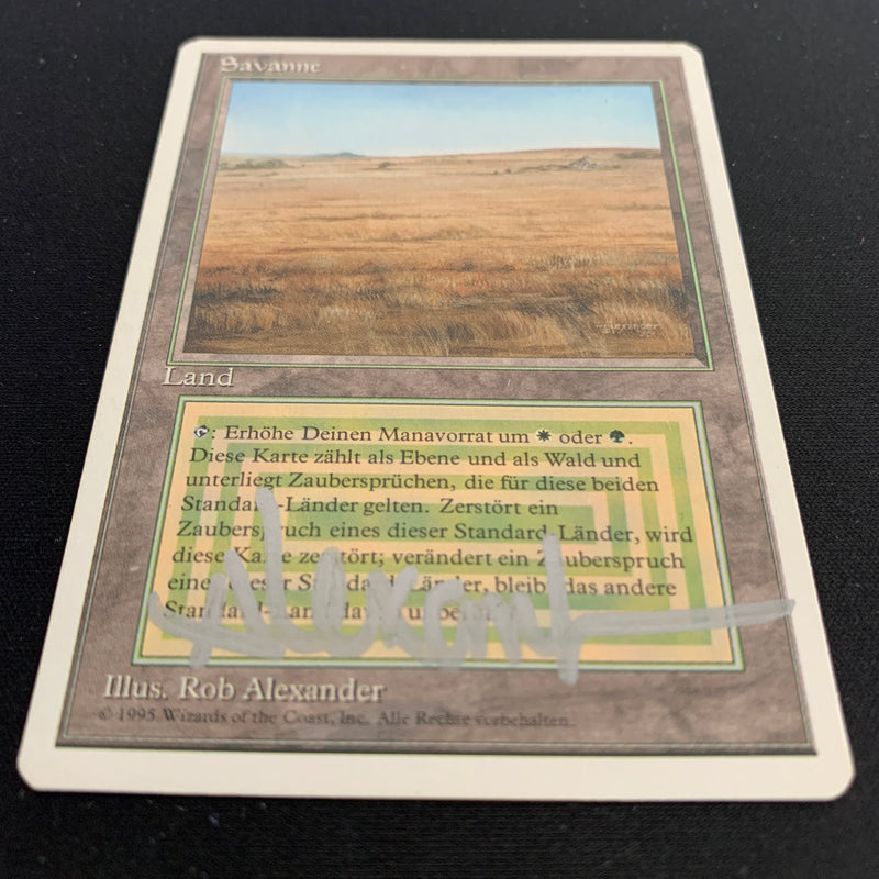 Magic the Gathering Savannah - Foreign White Bordered - German 