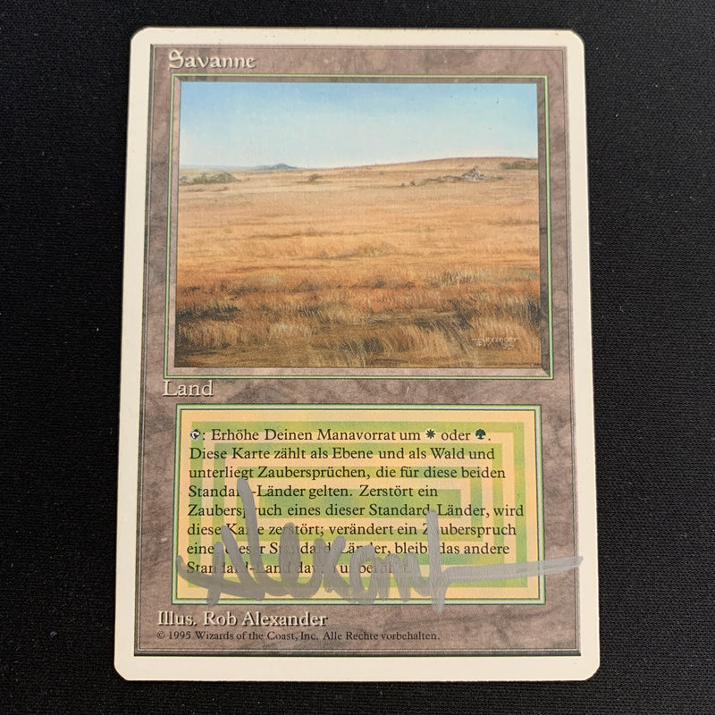 Magic the Gathering Savannah - Foreign White Bordered - German 