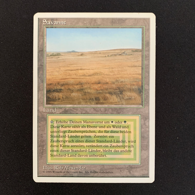 Magic the Gathering Savannah - Foreign White Bordered - German 