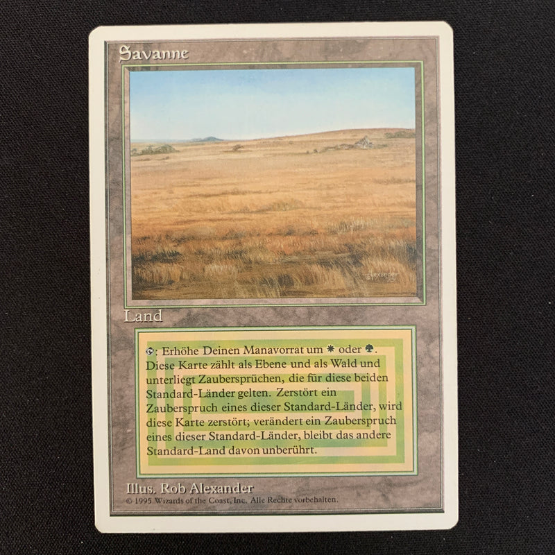 Magic the Gathering Savannah - Foreign White Bordered - German 