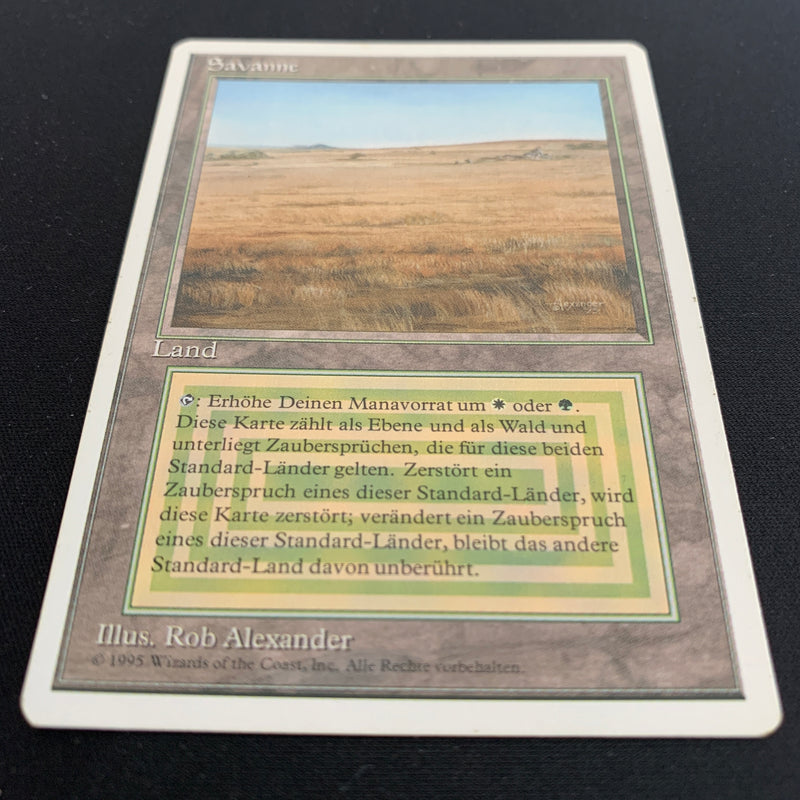 Magic the Gathering Savannah - Foreign White Bordered - German 