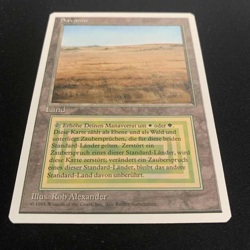 Magic the Gathering Savannah - Foreign White Bordered - German 