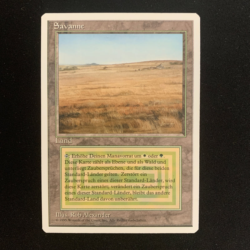 Magic the Gathering Savannah - Foreign White Bordered - German 