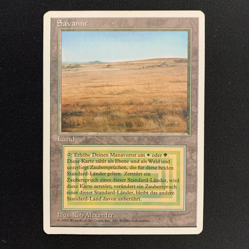 Magic the Gathering Savannah - Foreign White Bordered - German 