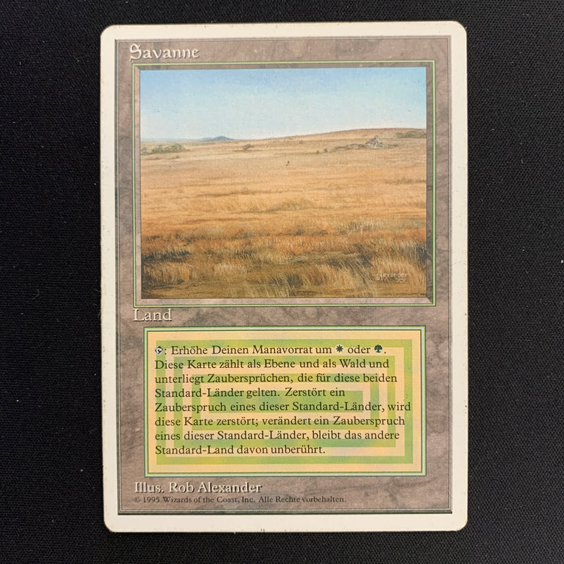 Magic the Gathering Savannah - Foreign White Bordered - German 