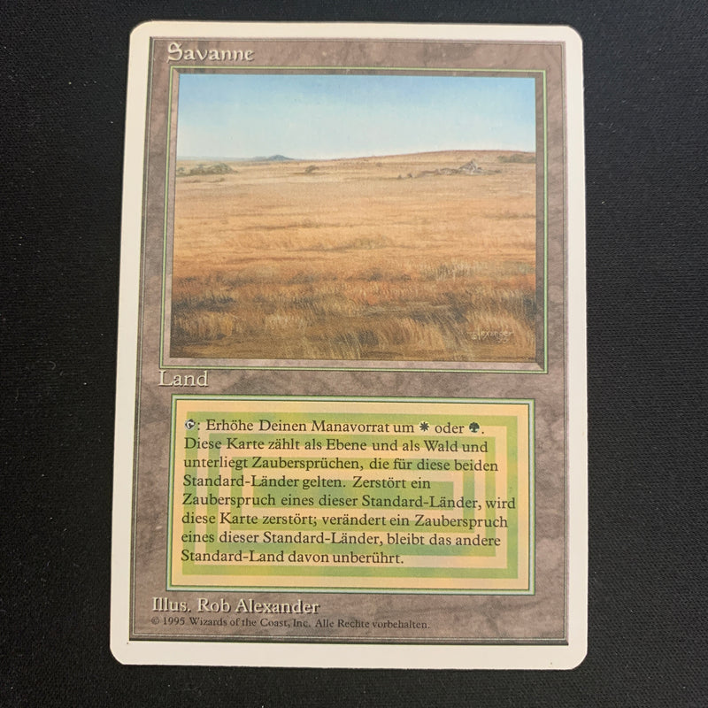 Magic the Gathering Savannah - Foreign White Bordered - German 