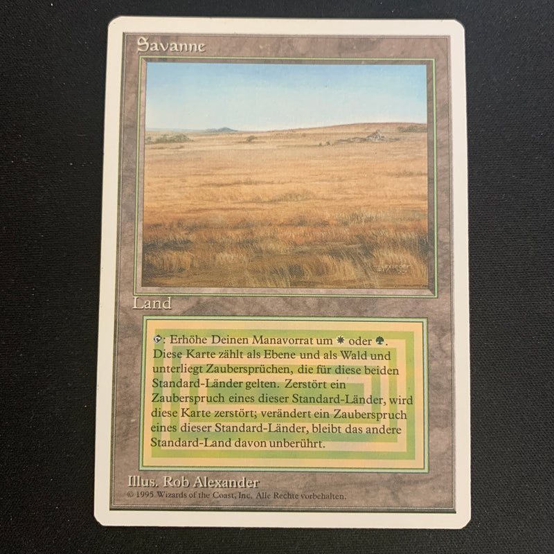 Magic the Gathering Savannah - Foreign White Bordered - German 