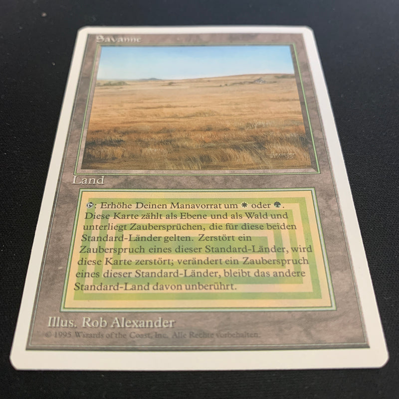 Magic the Gathering Savannah - Foreign White Bordered - German 