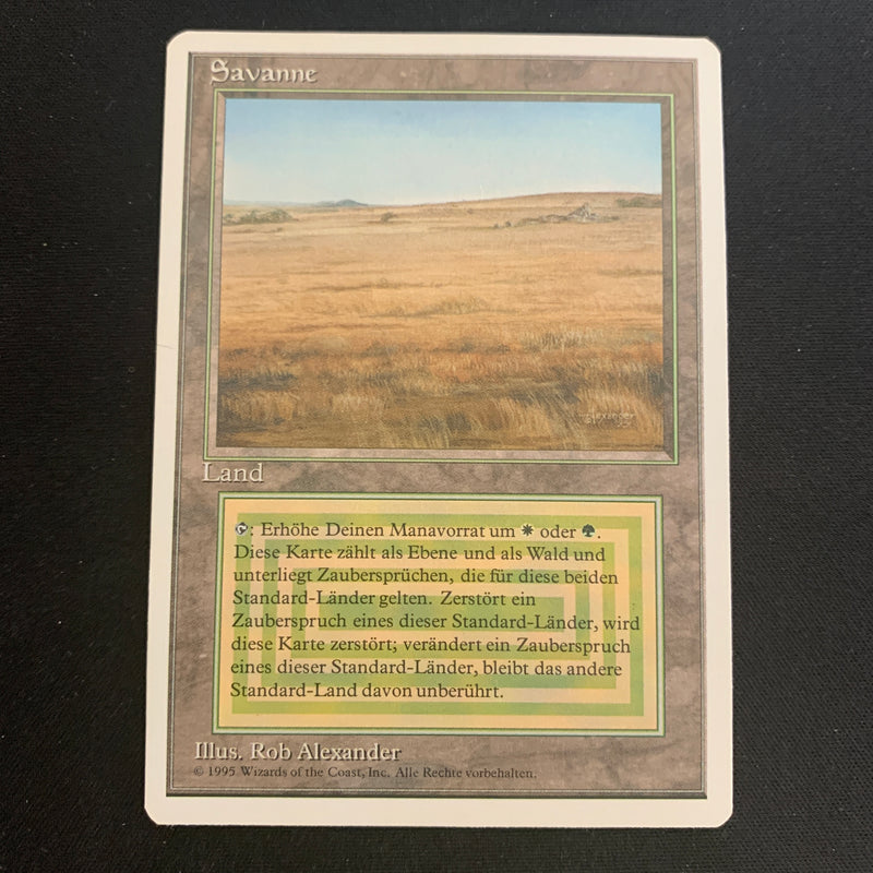 Magic the Gathering Savannah - Foreign White Bordered - German 