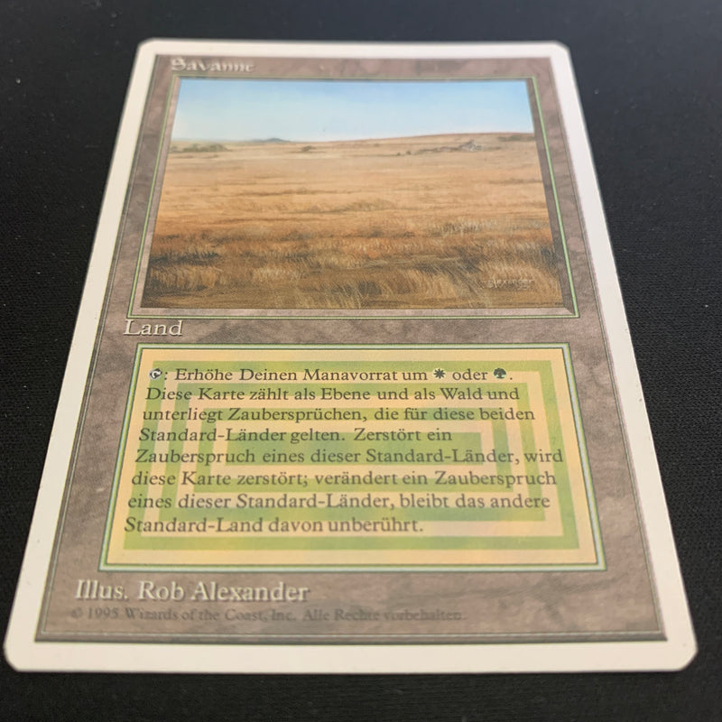 Magic the Gathering Savannah - Foreign White Bordered - German 